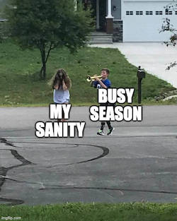 My sanity in busy season