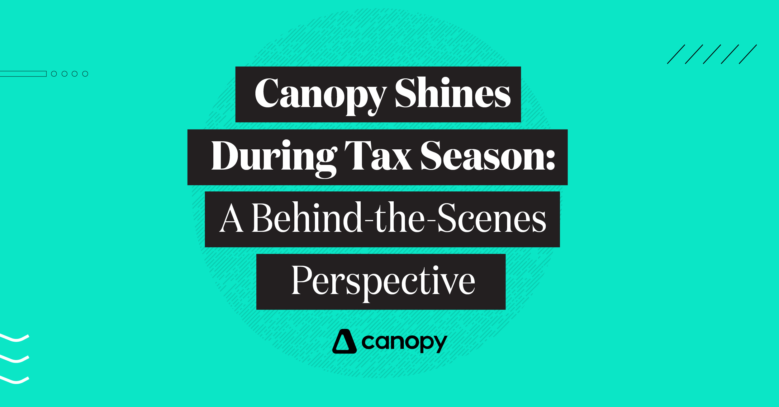 Canopy Shines During Tax Season: A Behind-the-Scenes Perspective